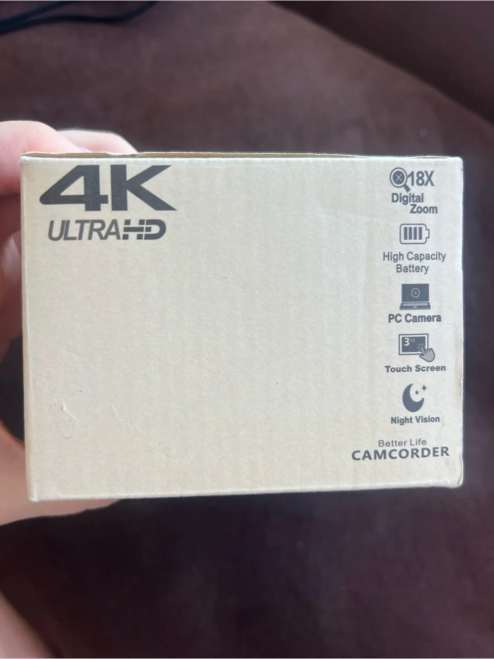 4K Ultra HD Digital Camcorder – 48MP, Night Vision, 18X Zoom (Brand New)
